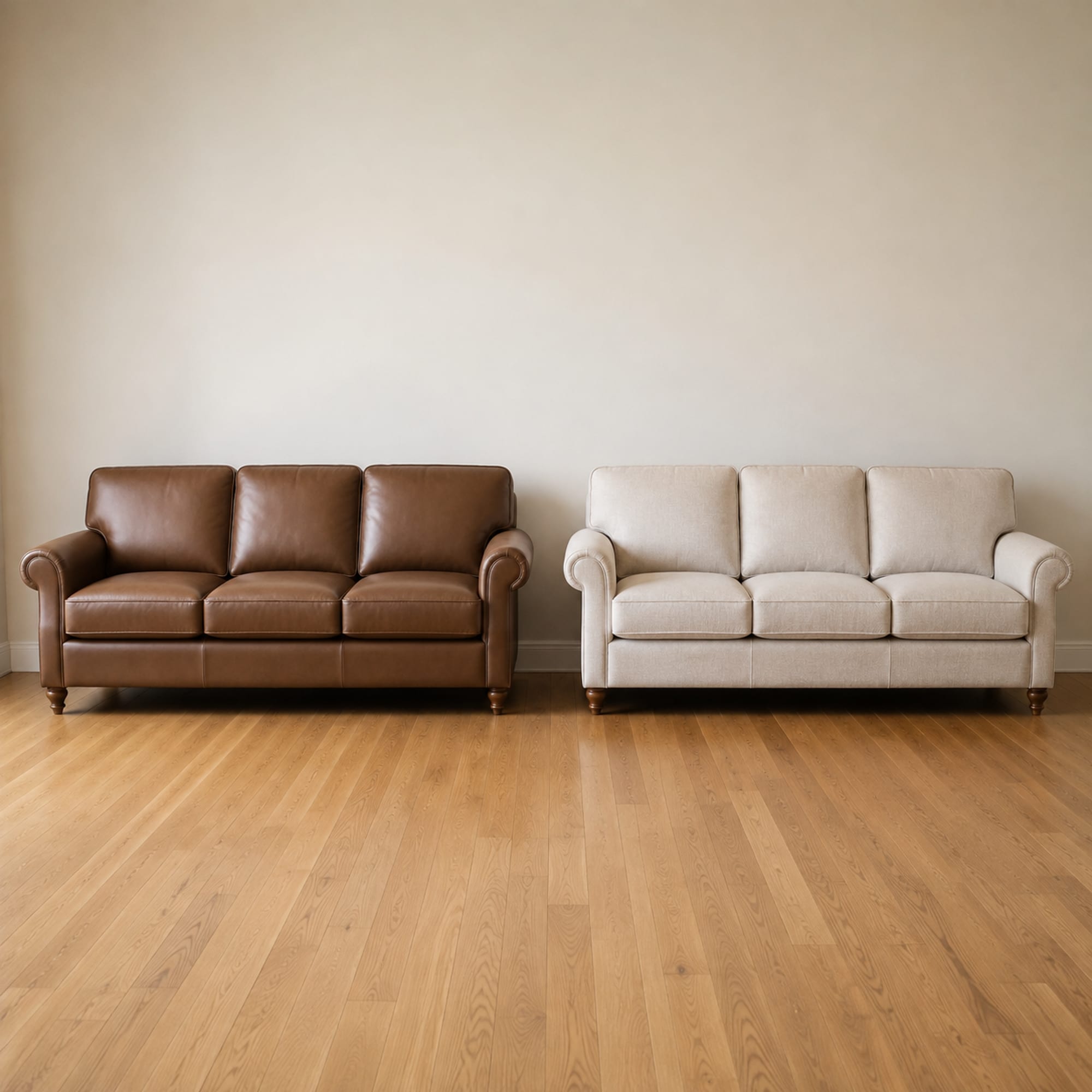 Leather vs Fabric Sofa: What the Cover Actually Costs